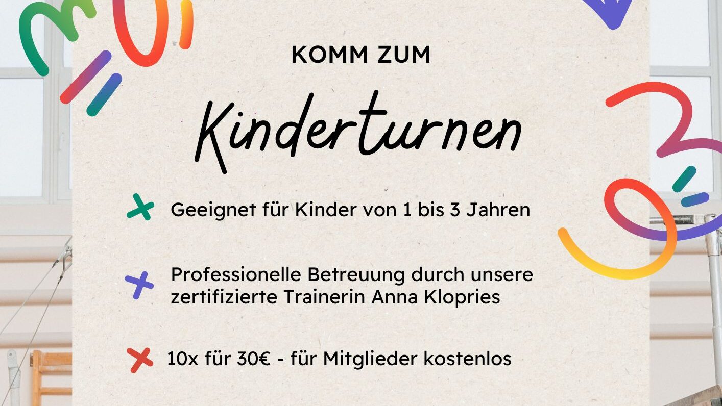 Flyer-fuer-Kinderturnen-in-verspieltem-Stil-in-Orange-Blau-Gruen-aspect-ratio-16-9